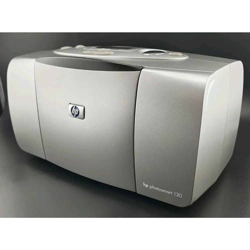 HP Photosmart 130 Compact Photo Printer Tested Working Bundle New Ink Cartridge